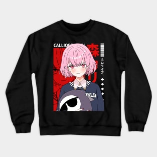 Short Hair Calliope Mori Crewneck Sweatshirt